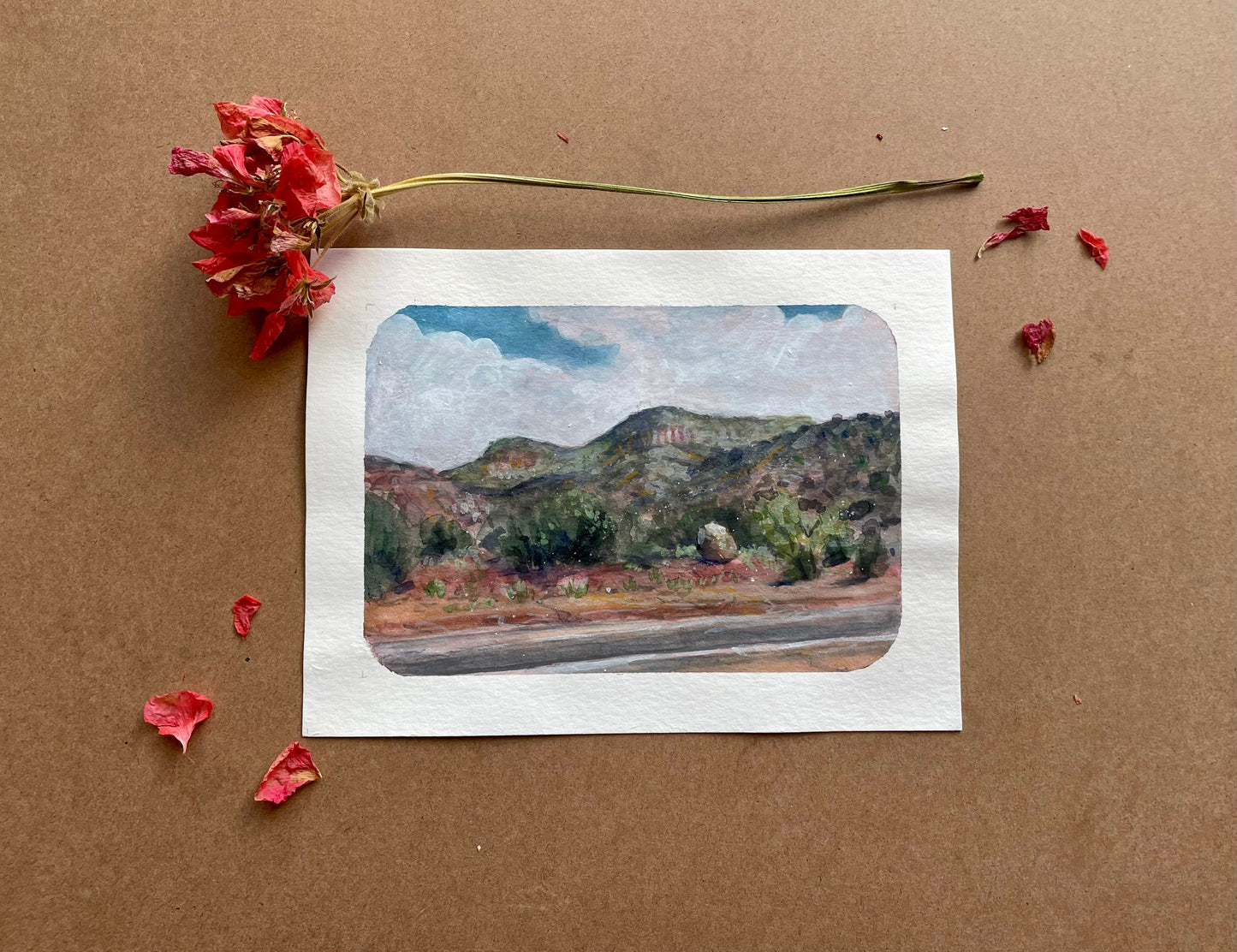 New Mexico Watercolor Artwork Handpainted Original Landscape Scenes