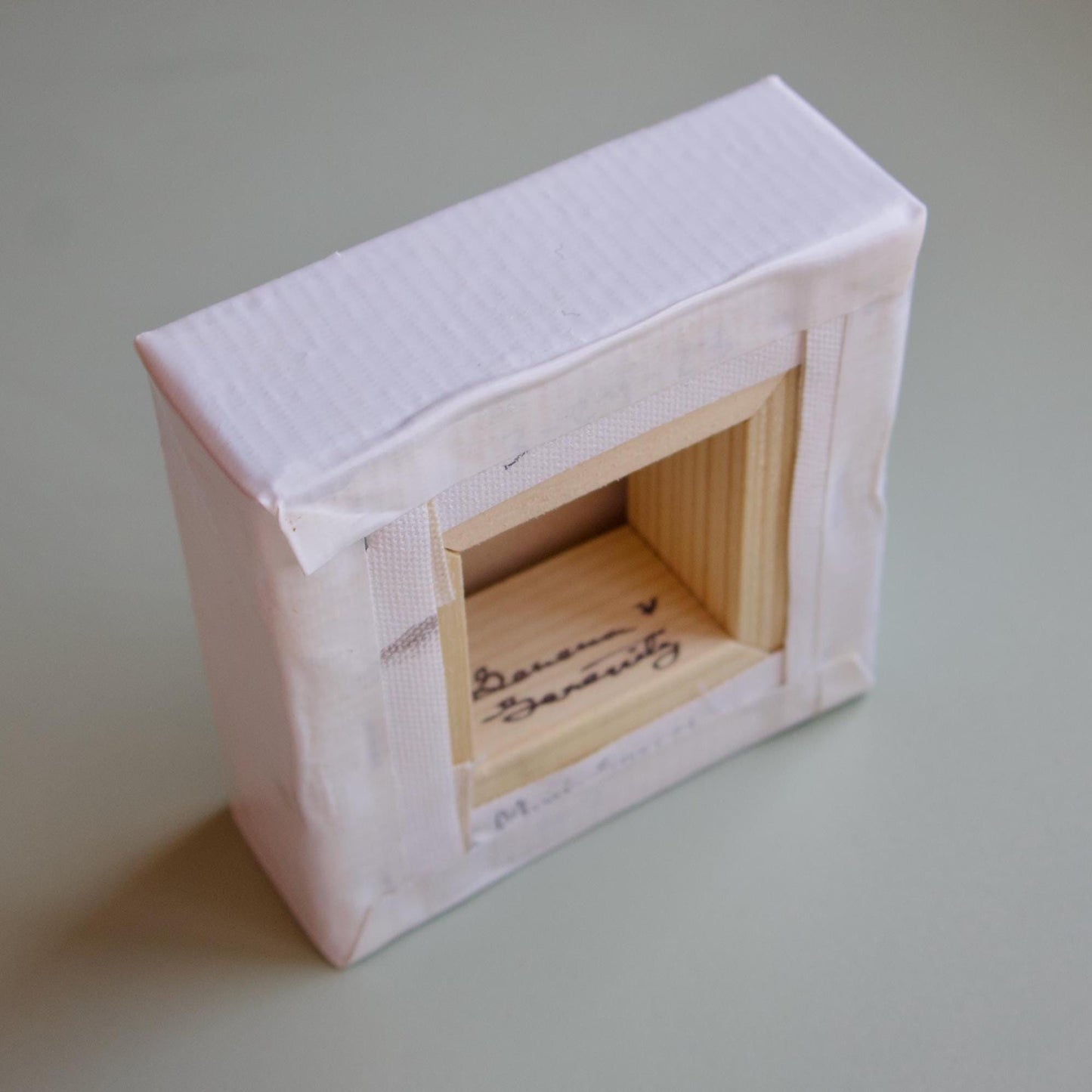 Hand-painted small oil painting animal bunny artwork rabbit painting original art or little animal