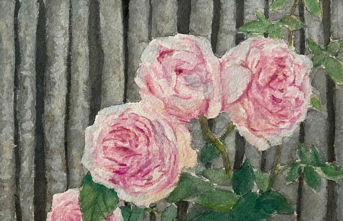 Original Pink Peonies Flower Painting Artwork