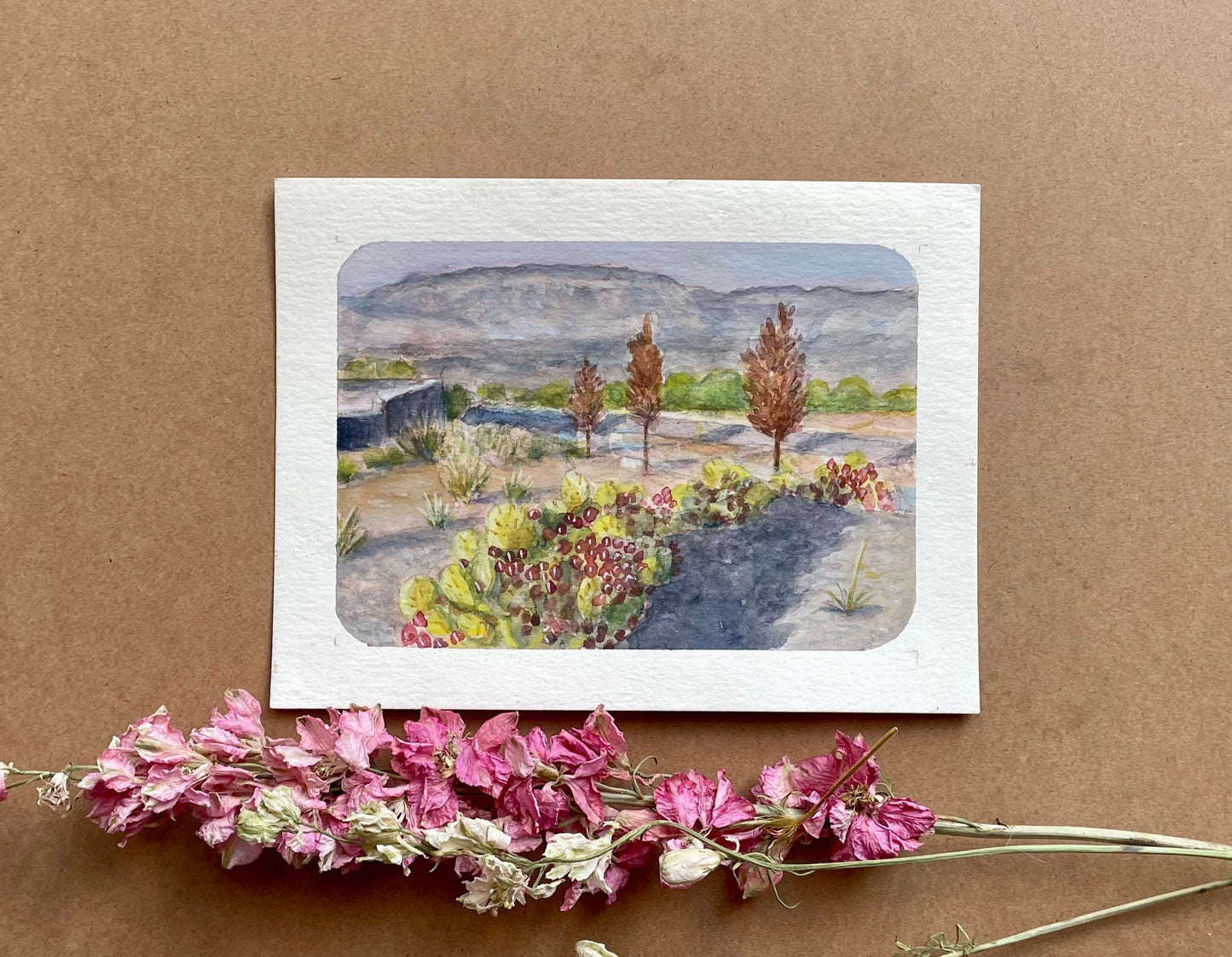 New Mexico Watercolor Artwork Handpainted Original Landscape Scenes