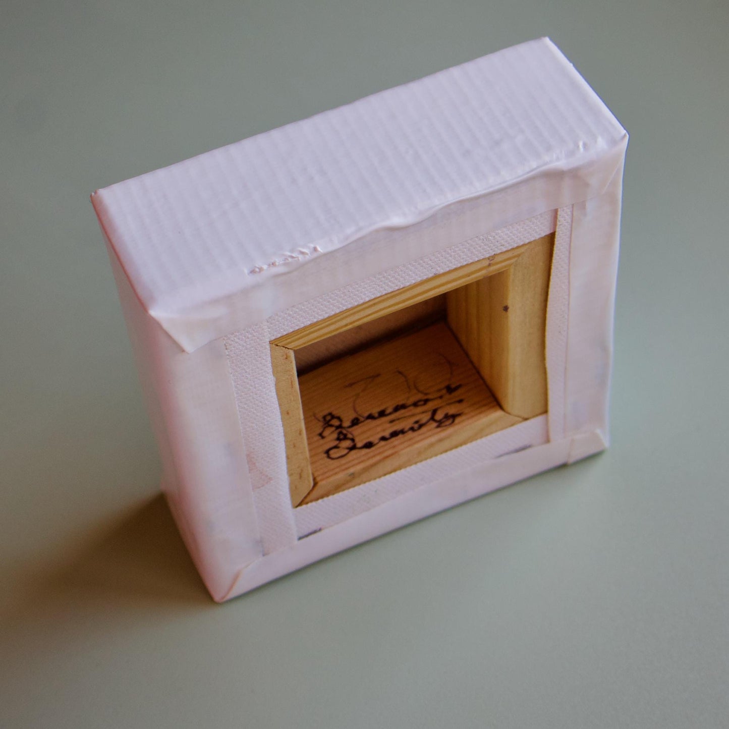 Hand-painted small oil painting animal duck artwork duckling painting ducklings original