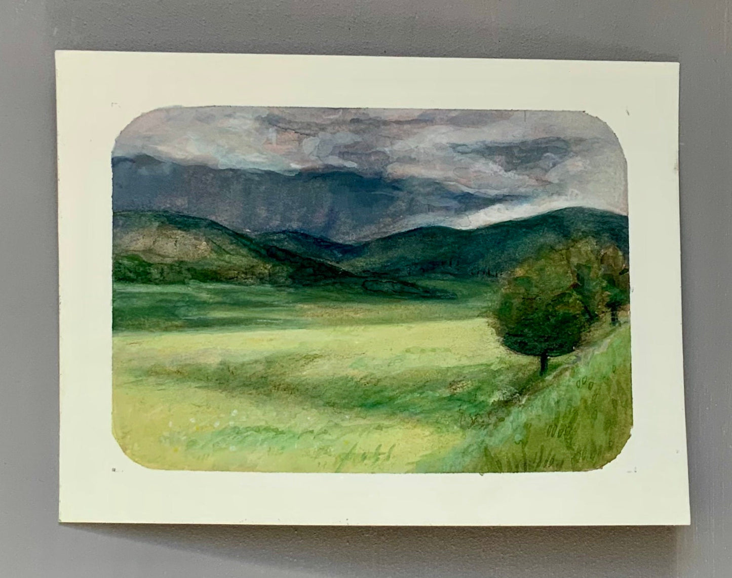 Hand Painted Watercolor Landscape (New Mexico Art)